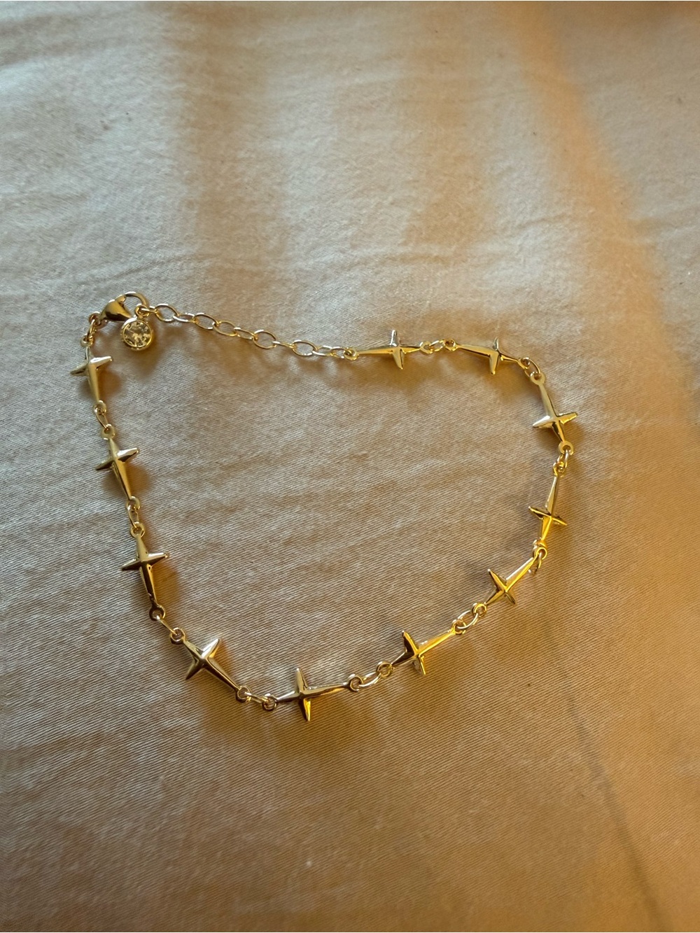 Gold Star Spike Link Bracelet - Women's Jewelry
